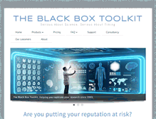 Tablet Screenshot of blackboxtoolkit.com